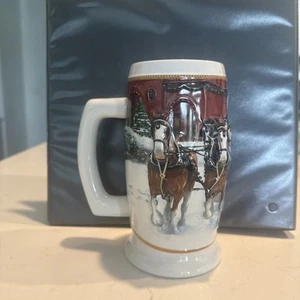 Budweiser Holiday Stein 2006 "Sonnenuntergang im Stall" CS670 - Bild 1 von 4