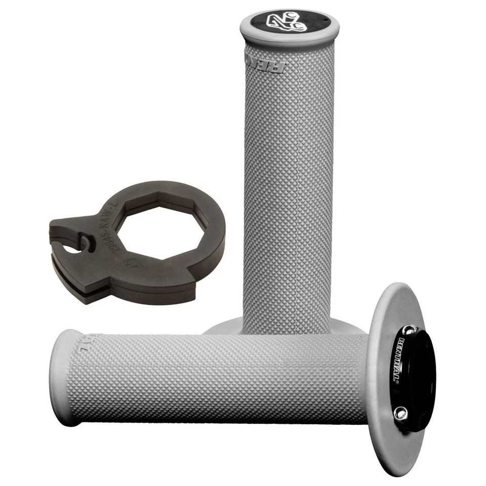 Empuñaduras de bloqueo originales Renthal Full Diamond MX compuesto suave para Kawasaki KDX200 Foto 1 de 1