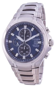 Citizen Super Titanium Chronograph Eco-Drive CA0700-86L 100M Men's Watch - Picture 1 of 3