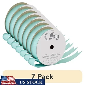 Glitter Grosgrain Ribbon Crafts Sewing Gift Wrapping DIY Projects 9ft 7Pack New - Picture 1 of 7