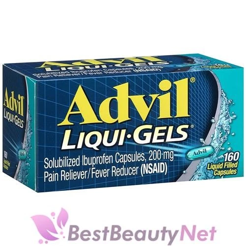 Advil Liqui Geles Alivio del Dolor Reductor de Fiebre 160 Cápsulas Llenas de Líquido Foto 1 de 1