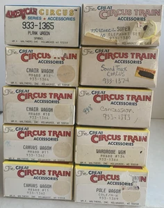 Circus Train Accessories..RB&BB..10 Pieces..Walthers..Assortment # 5 - Picture 1 of 2