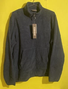 32 Degrees Heat Mens Blue Fleece Pullover Size L - Picture 1 of 4