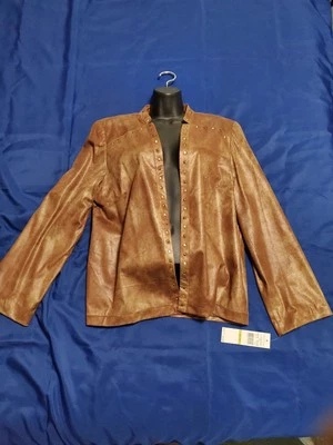Alfred Dunner Faux Suede Jacket Woman's Size 14, New With Tags - Image 1 of 4