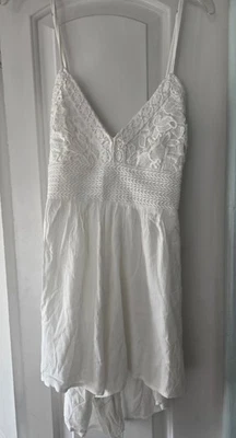 Romper Aeropostale branco com alças ajustáveis tamanho médio novo com etiquetas - Imagem 1 de 4