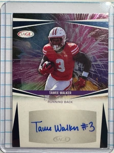 2025 Sage High Series Football - Tawee Walker - #A-TW Prospect Auto - Picture 1 of 3