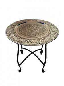 Orientalischer Beistelltisch Tisch Klapptisch Teetisch Rund Garten Klappbar 40cm