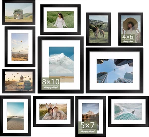 Picture Frame Set of 12, Gallery Wall Frame Set for Wall Mounting or Tabletop Di - Picture 1 of 12