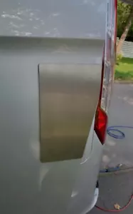 Ford Transit Custom External NS Side Door Repair Plate Shield stainless - Picture 1 of 1