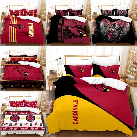 Arizona Cardinals Pillowcase Duvet Cover Comforter/Quilt Cover Home Bedding Set Cover