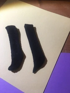 Barbie - Black Knee High Stretch Knee Socks Ken Doll - Picture 1 of 1