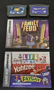 Nintendo Game Boy Advanced - Family Feud, Life, Yahtzee und Payday getestet/funktionstüchtig - Bild 1 von 8