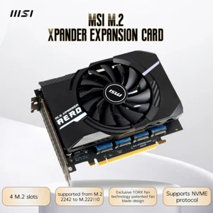Tarjeta de expansión MSI M.2 Xpander Aero Gen 4 PCIe expansor con ventilador (4 M.2) - Imagen 1 de 7