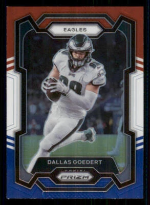 2023 Panini Prizm Prizms Red White and Blue #238 Dallas Goedert - Image 1 of 2