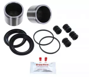 for MERCEDES 380 500 SEC FRONT Brake Caliper Seal Rebuild Repair Kit +Pistons - Picture 1 of 3