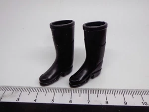 Juego de botas Wellington de goma negras escala 1:12 casa de muñecas jardín hadas botas de agua - Imagen 1 de 1