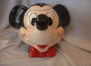 Vintage Mickey Mouse Head Teapot by Good Company/Applause Hand Painted NICE - Foto 1 di 9