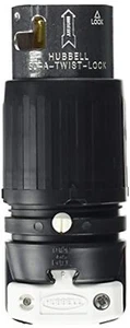 Hubbell CS6365C Verriegelungsstecker, 50 Amp, 125/250V, 3-polig und 4-adrig - Bild 1 von 2