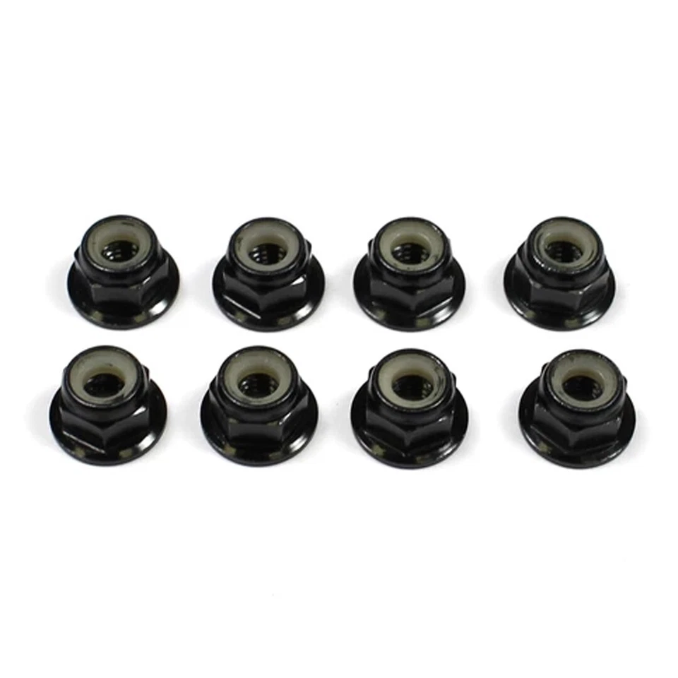 Tuning Haus TUH1072 4mm Aluminum Locknut Flanged (8) Black - Image 1 of 1
