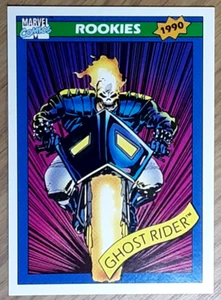 1990 Marvel Universe Card 82 GHOST RIDER. New Top Loader - Picture 1 of 3