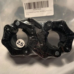2.5 Olympic Barbell Clamps Lock Clip Quick Release Collars Standard Gym Bar NEW! - Picture 1 of 10