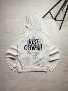 Just Cavalli Big logo y2k zip hoodie Japanes Style S Size Women - Picture 1 of 24