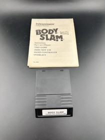 Body Slam Super Pro Wrestling - Intellivision - Manual - RARE!! - Tested & Works