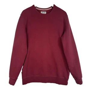 Felpa Lands' End uomo media bordeaux felpa seria pullover girocollo - Foto 1 di 12