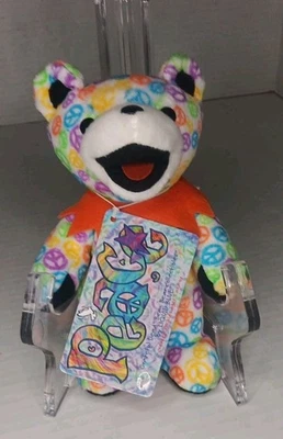 De colección 2001 Grateful Dead Bean Bear de Liquid Blue Peace  Foto 1 de 2
