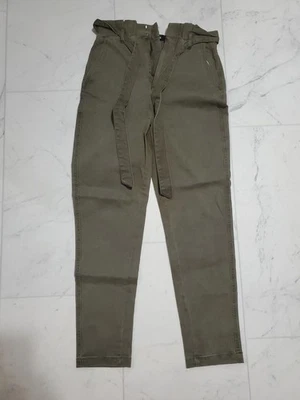 Pantalones ajustados GUESS Extreme de tiro alto verde oliva Foto 1 de 4