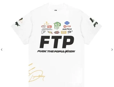 FTP Pit Crew Tee Race Car White Size Large - Image 1 of 3