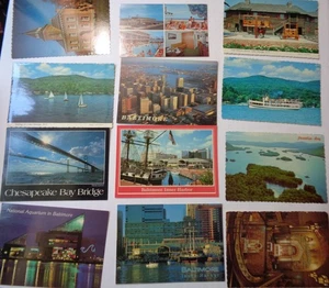 Lot of 12 Unused Postcards from Northeastern US (New York, Maryland....) - Picture 1 of 2