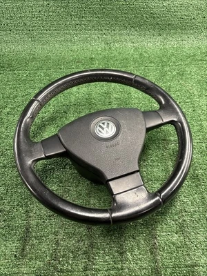 Руль в сборе 07–11 Volkswagen EOS черная отделка от оригинального производителя - Изображение 1 из 4