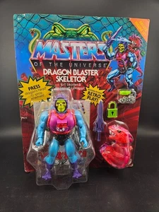 Masters Of The Universe Dragon Blaster Skeletor Retro Play Deluxe Figure Set - Foto 1 di 6