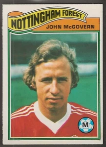 TOPPS-FOOTBALL (ORANGE BACK 1978)-#222- NOTTINGHAM FORREST - JOHN MCGOVERN - Picture 1 of 2