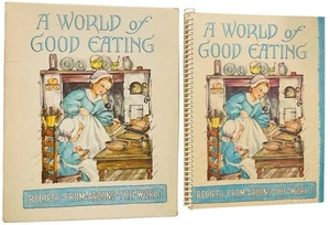 A WORLD OF GOOD EATING RECIPES FROM AROUND THE WORLD HELOISE FROST 1951 COOKBOOK - Picture 1 of 24