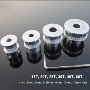 2GT 2mm Pitch Timing Belt Pulleys Drive Pulley 16 20 25 30 60 Tooth Fit 6mm Belt - Picture 1 of 10