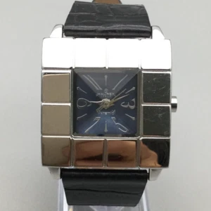 Haurex Pyramid Watch Men 35mm Silver Tone Square Faceted Crystal New Battery - Picture 1 of 17