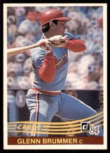 1984 Donruss Glenn Brummer Baseball Cards #138