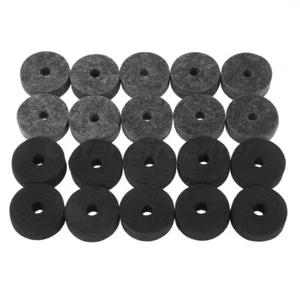 10pcs Drum Felt Washers Replacement Drum Cymbal Protector 0.39" Inner Diameter - Picture 1 of 9