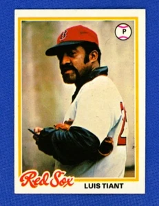 ⚾ 1978 Topps Baseball Set Break # 345 Luis Tiants Boston Red Sox - Bild 1 von 2