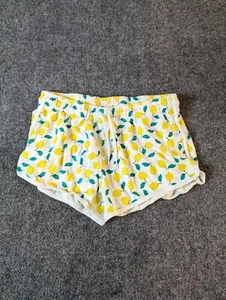 Primark women's lounge shorts size Small Yellow and White Lemon's Graphic  - Picture 1 of 6