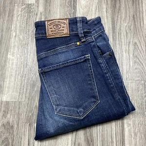 LUCKY BRAND Bridgette Skinny Mid Rise Dark Wash Blue Denim Jeans Women's 00 / 24 - Picture 1 of 12