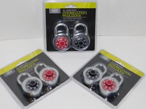 Zahlen-Vorhängeschlösser SECHS Schwerlastschlösser Fahrradtor Garage Spind Zäune Käfige - Bild 1 von 7