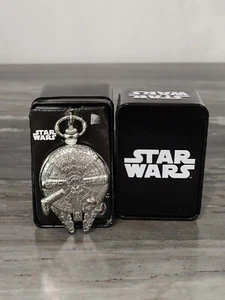 Disney Star Wars Pocket Watch Clock Millennium Falcon Collectible figure Rare - Picture 1 of 11
