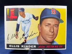 1955 Topps Baseball Card Ellis Kinder #115 Boston Red Sox