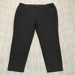 Halogen Pants Womens 16P Black Capri Career Stretch Pockets Ladies Petite Crop - Picture 1 of 14