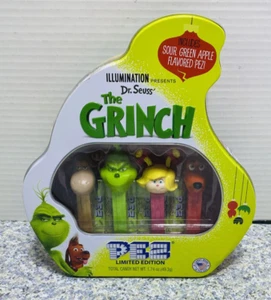 Illuminazione Dr. Seuss The Grinch PEZ Dispensers Ltd. Ed. Latta natalizia sigillata - Foto 1 di 6