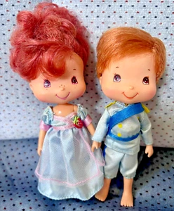 Strawberry Shortcake Berry Sweet Princess & Huckleberry Pie Prince Rarität 2002 5" - Bild 1 von 5