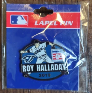 ROY HALLADAY HOF Cooperstown 2019 Induction MLB Toronto Blue Jays Lapel Pin - Picture 1 of 2